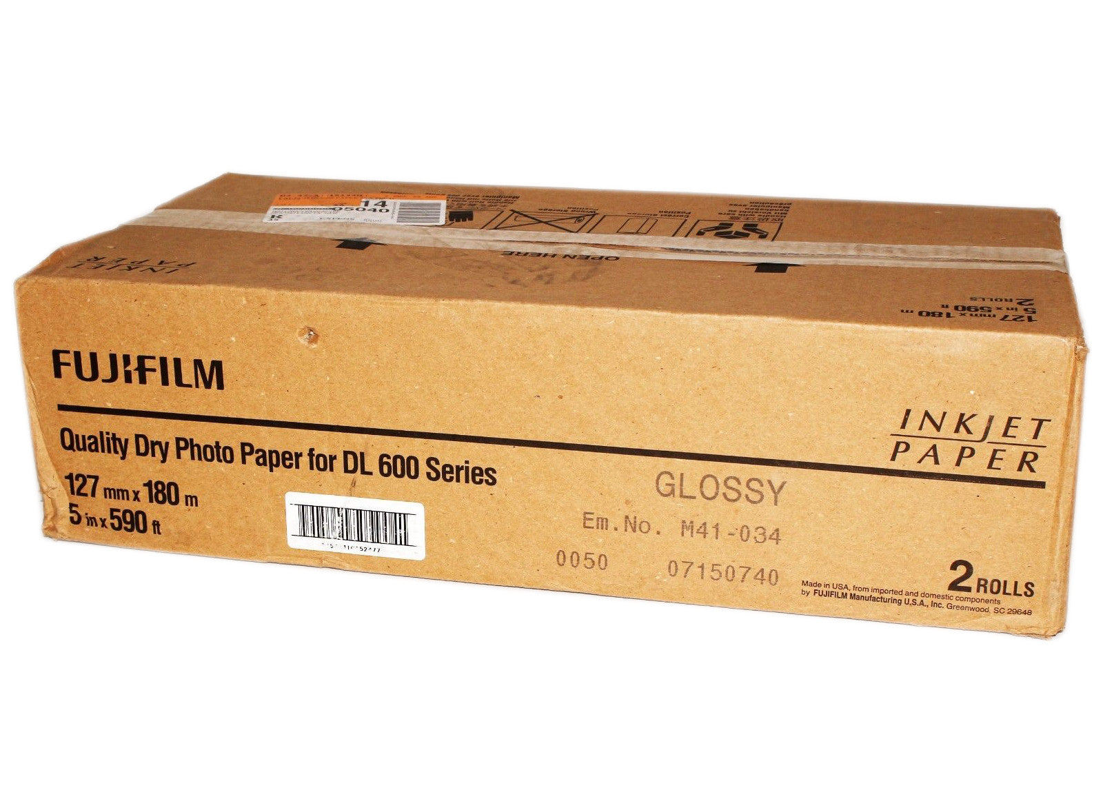 Fuji 5x180m Glossy - Dry Lab Photo Paper DL600 "NEW"