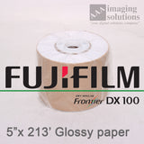 Fujifilm Frontier-S DX100 Glossy, 5" x 213' Quality Dry Photo Paper - 2 ROLLS